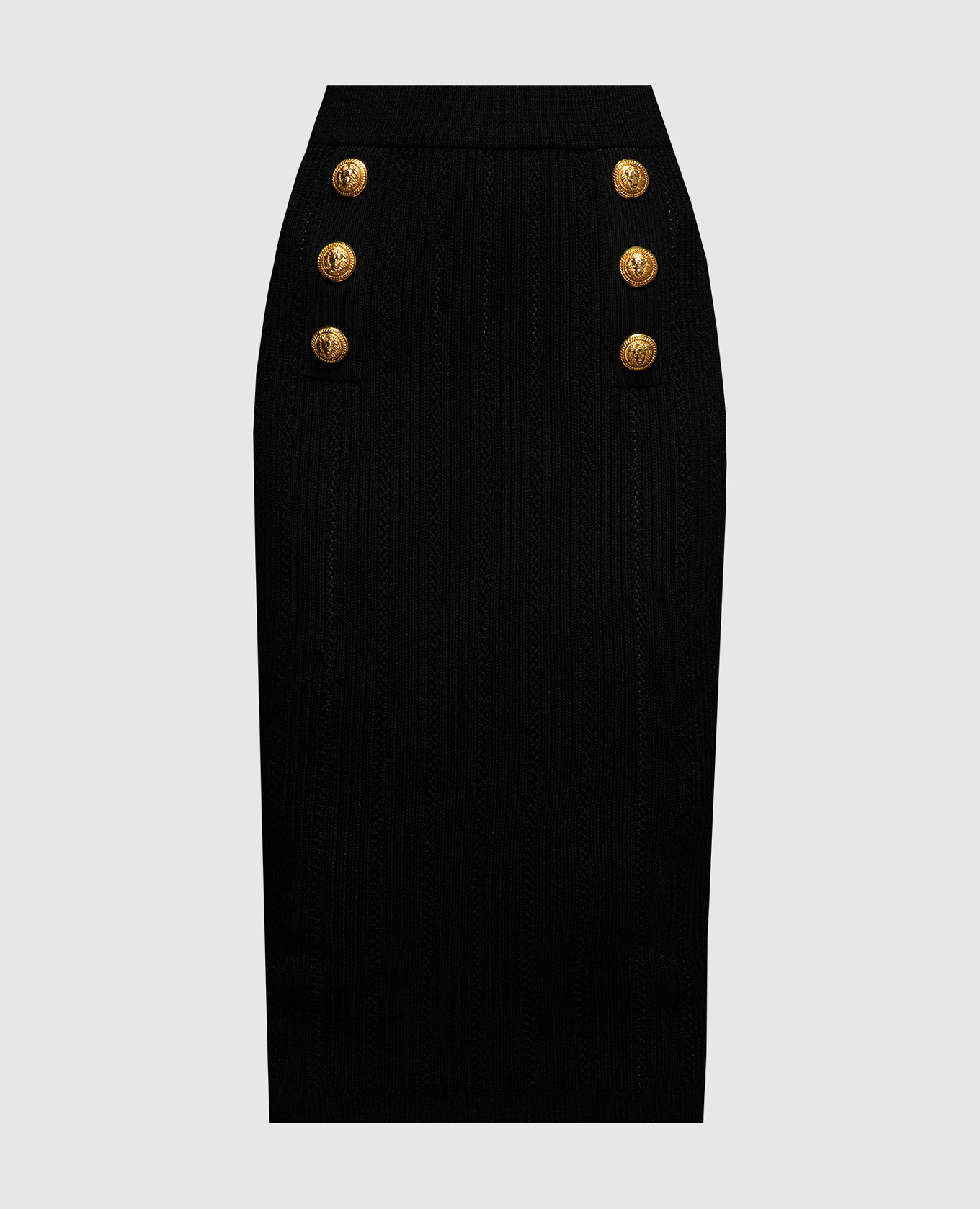 

Black skirt in a textured pattern Balmain