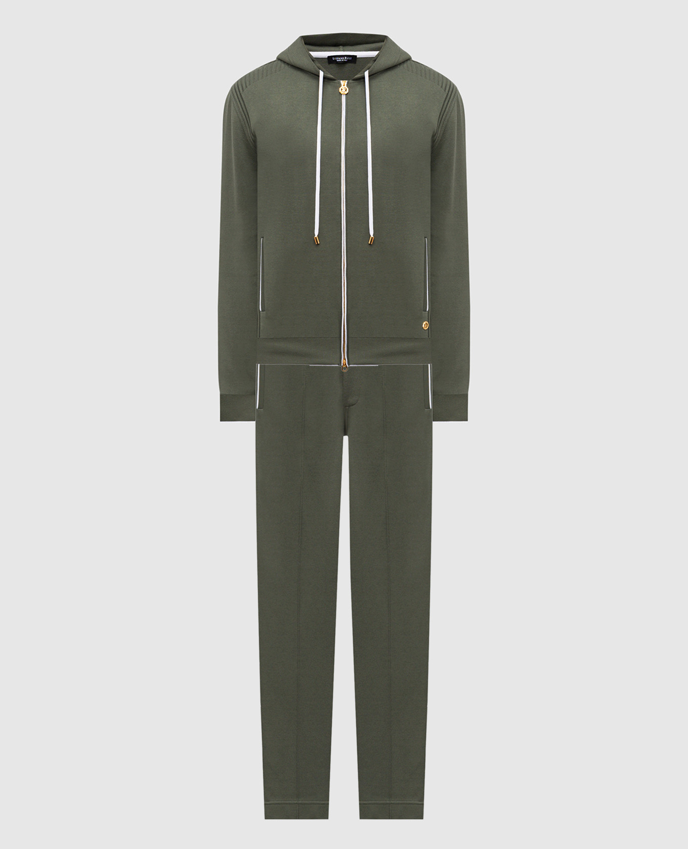 

Green tracksuit with logo embroidery Stefano Ricci, Blue