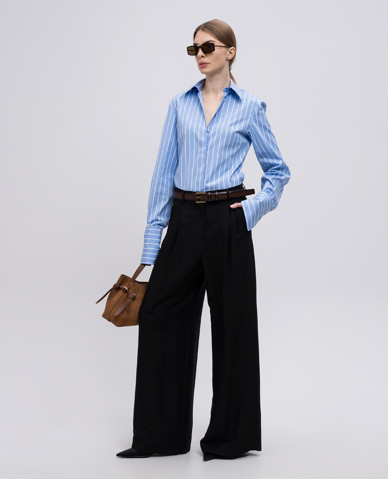 

CONIO blue striped shirt Max Mara Sportmax, Light blue