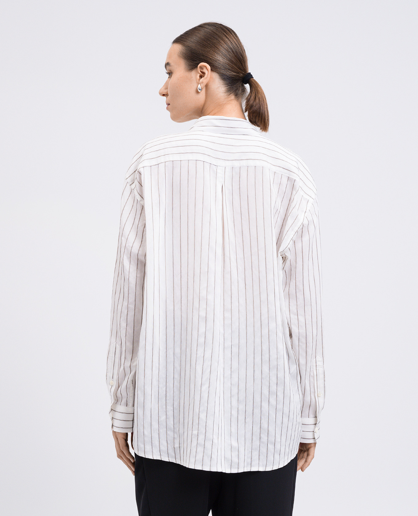 White blouse with striped silk Toteme 4