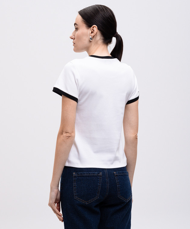 Alexander McQueen - White T-shirt with embroidered logo Alexander McQueen - White T-shirt with embroidered logo