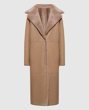 Rindi Beige two-sided sheepskin coat 305SH024