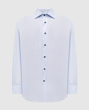 Brunello Cucinelli Blue striped shirt MY651S1889