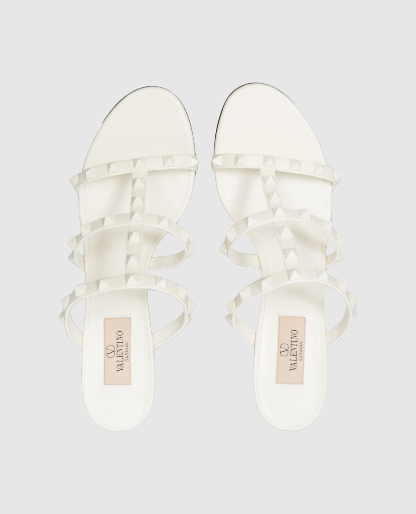 

Rockstud white leather mules Valentino