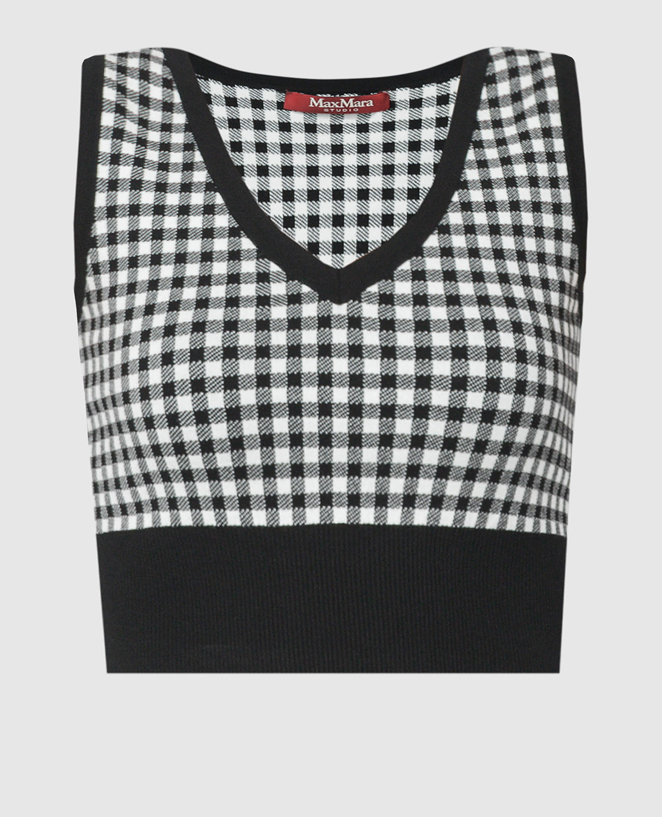 

Black Veleno checked top Max Mara