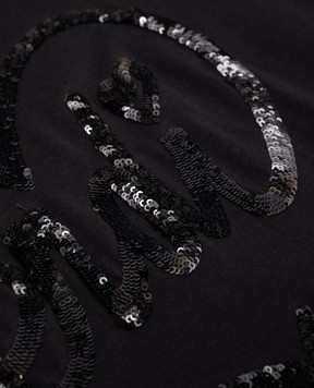 Fendi Children's black dress with sequins JFB2021012
