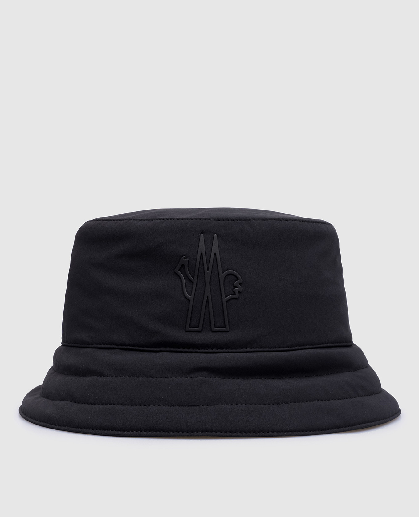 

Black panama with logo Moncler Grenoble, Черный