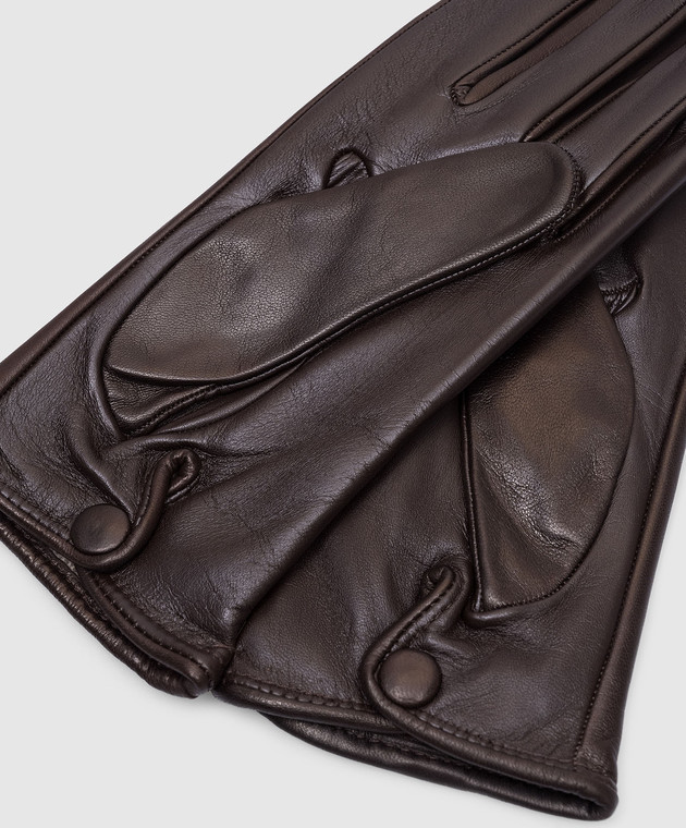 Sermoneta Gloves - Brown leather gloves M39 - shop with Cyprus