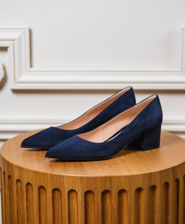 Gianvito Rossi - Scarpe da barca Piper in camoscio blu
