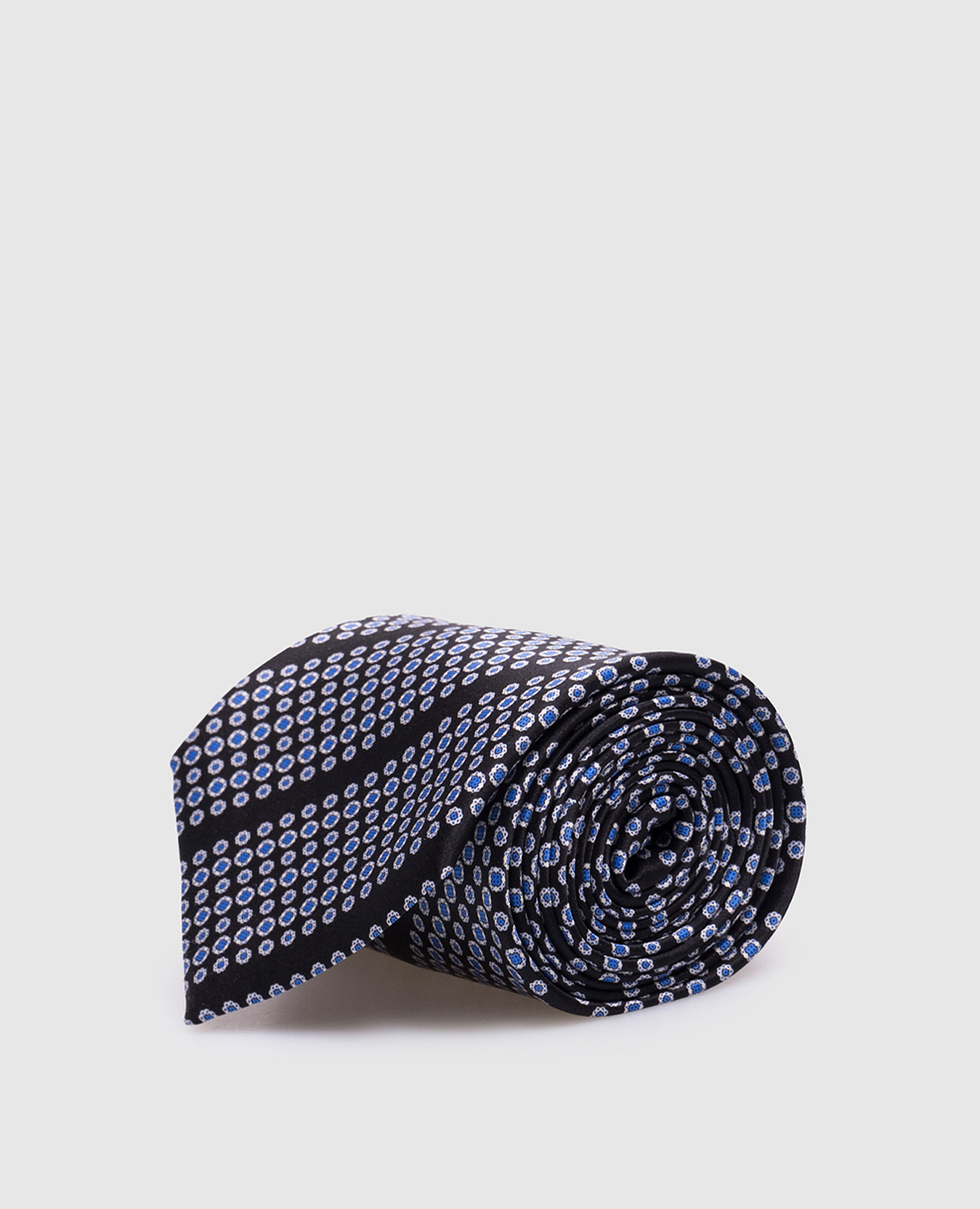 

Black tie made of silk in a pattern with crystals Stefano Ricci