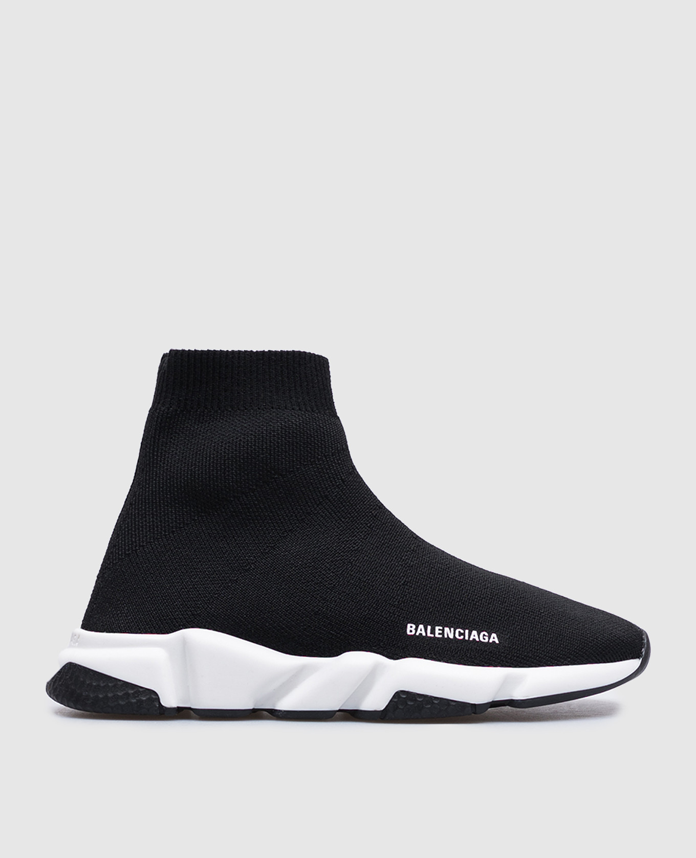 Kids&#39; black sneakers with contrasting logo Balenciaga
