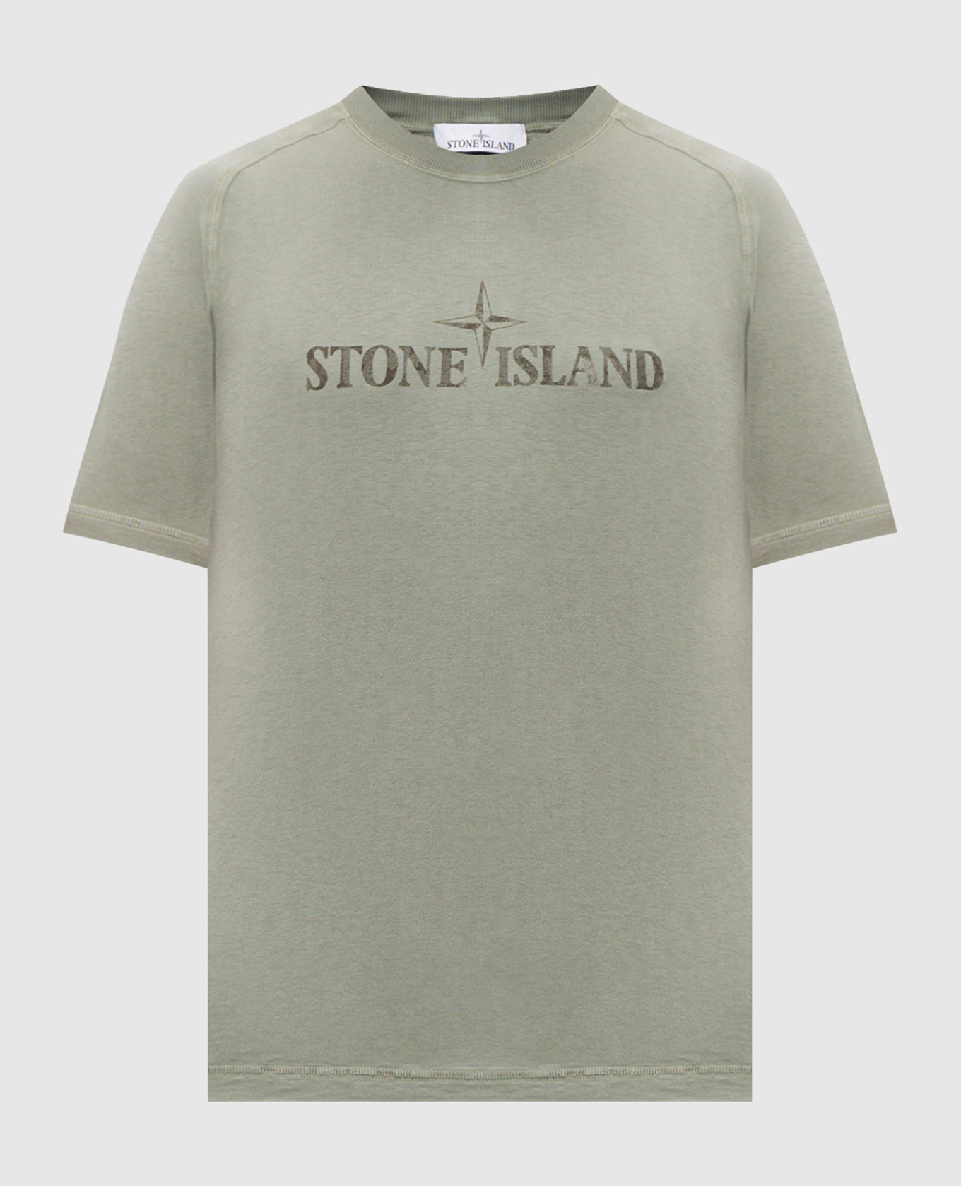

Green T-shirt with reflective print Stone Island