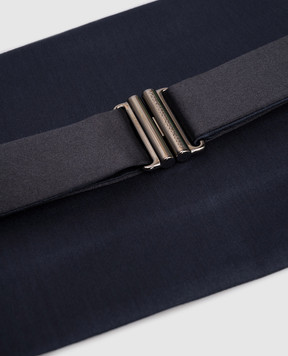 Brunello Cucinelli Blue cummerbund with silk MR813S007