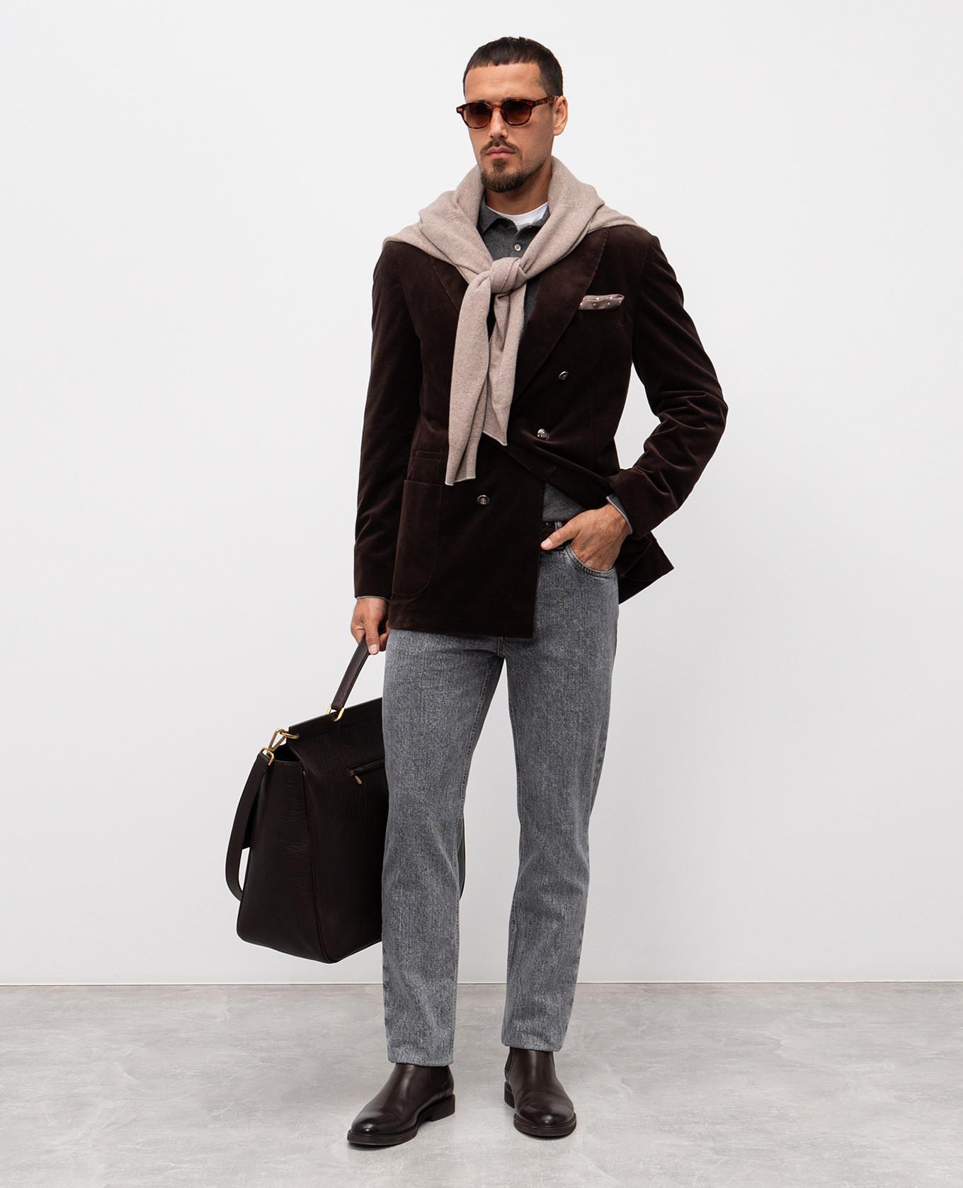 

Gray cashmere sweater Brunello Cucinelli, Grey