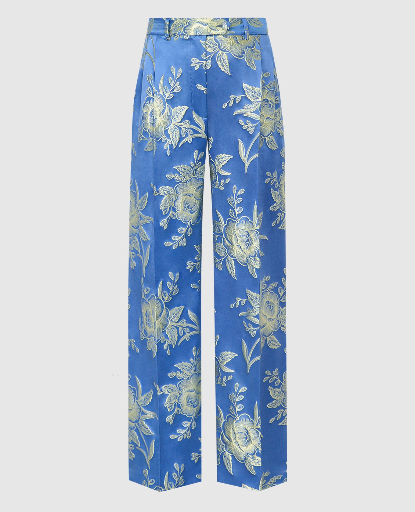 

Blue pants with a jacquard pattern Etro