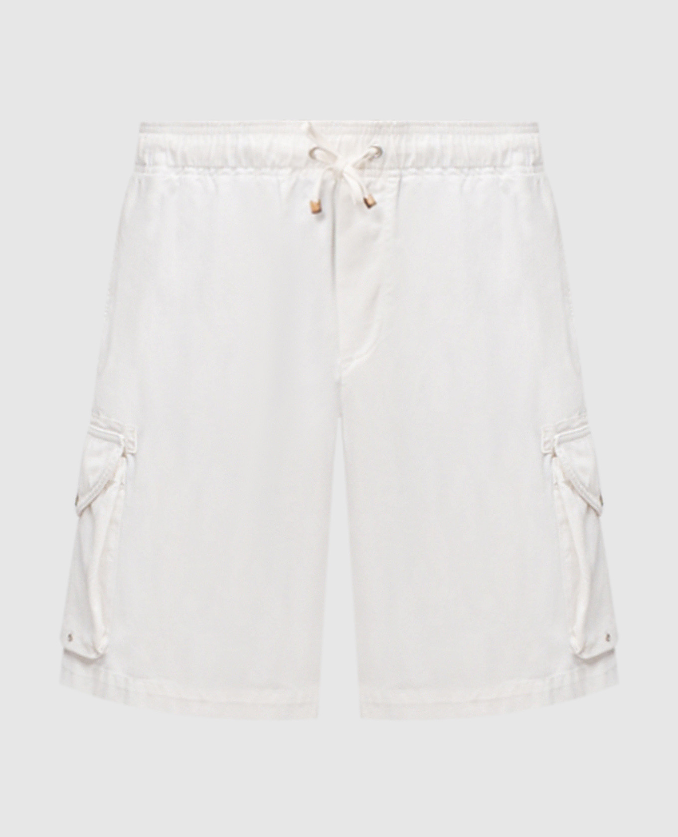 White cargo shorts Brunello Cucinelli