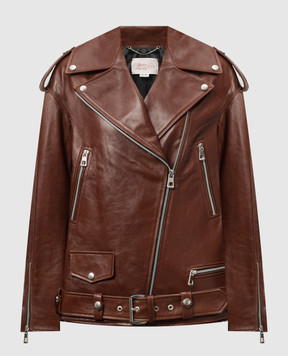 Babe Pay Pls Brown leather jacket 2106PULAP