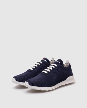 Kiton Blue sneakers with logo embroidery USSFITSN00809