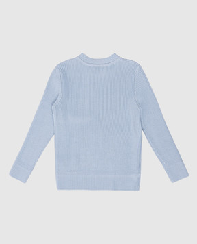 Stefano Ricci Children's blue sweater with a logo K818009G01Y17218