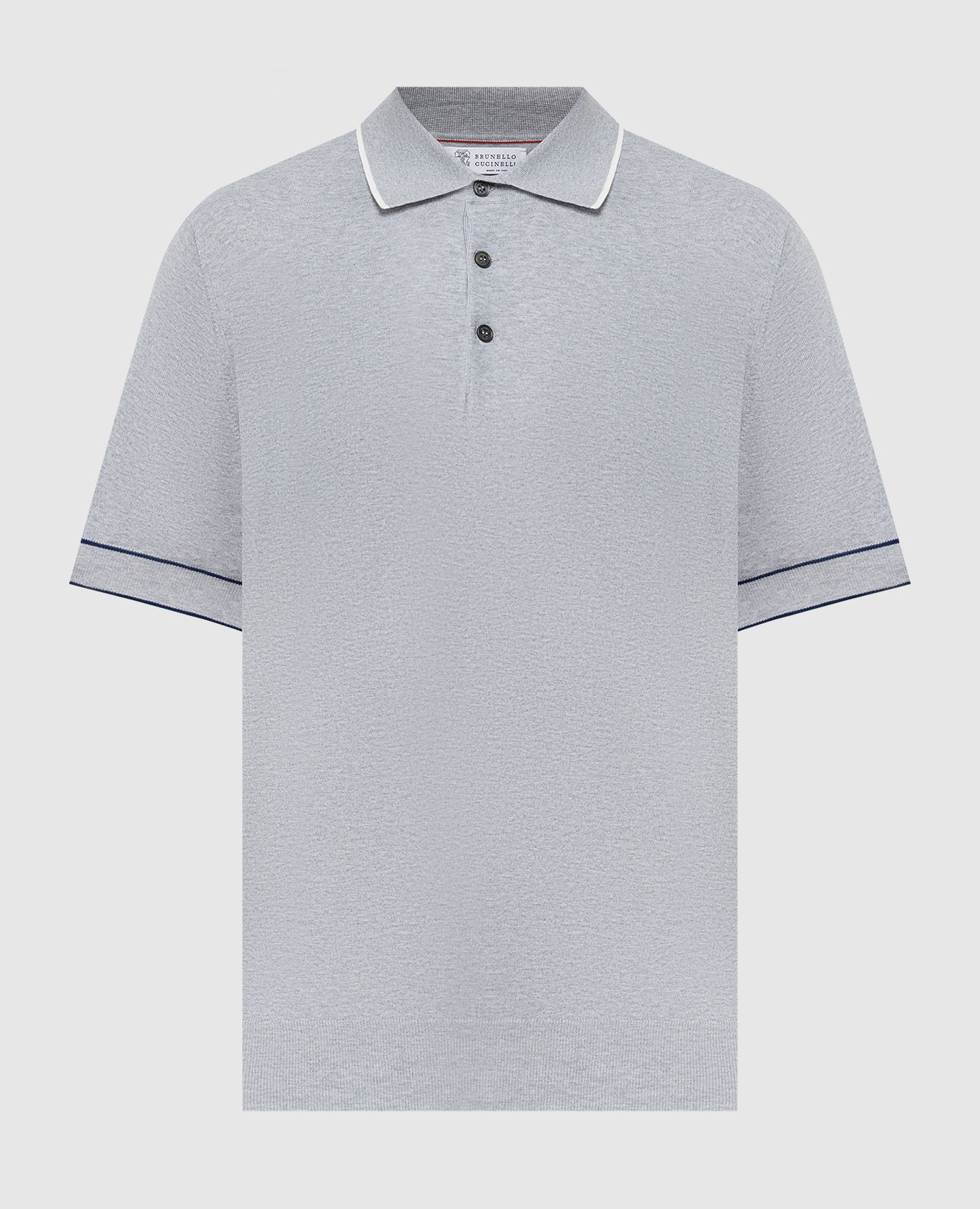 

Gray polo shirt Brunello Cucinelli, Серый