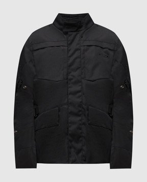 Vetements Set of black jacket with embroidered emblem and quilted jacket UH76OJ750B