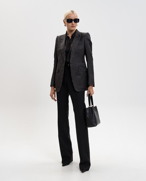 Tom Ford Black polka dot silk jacket GI3054FAX1655