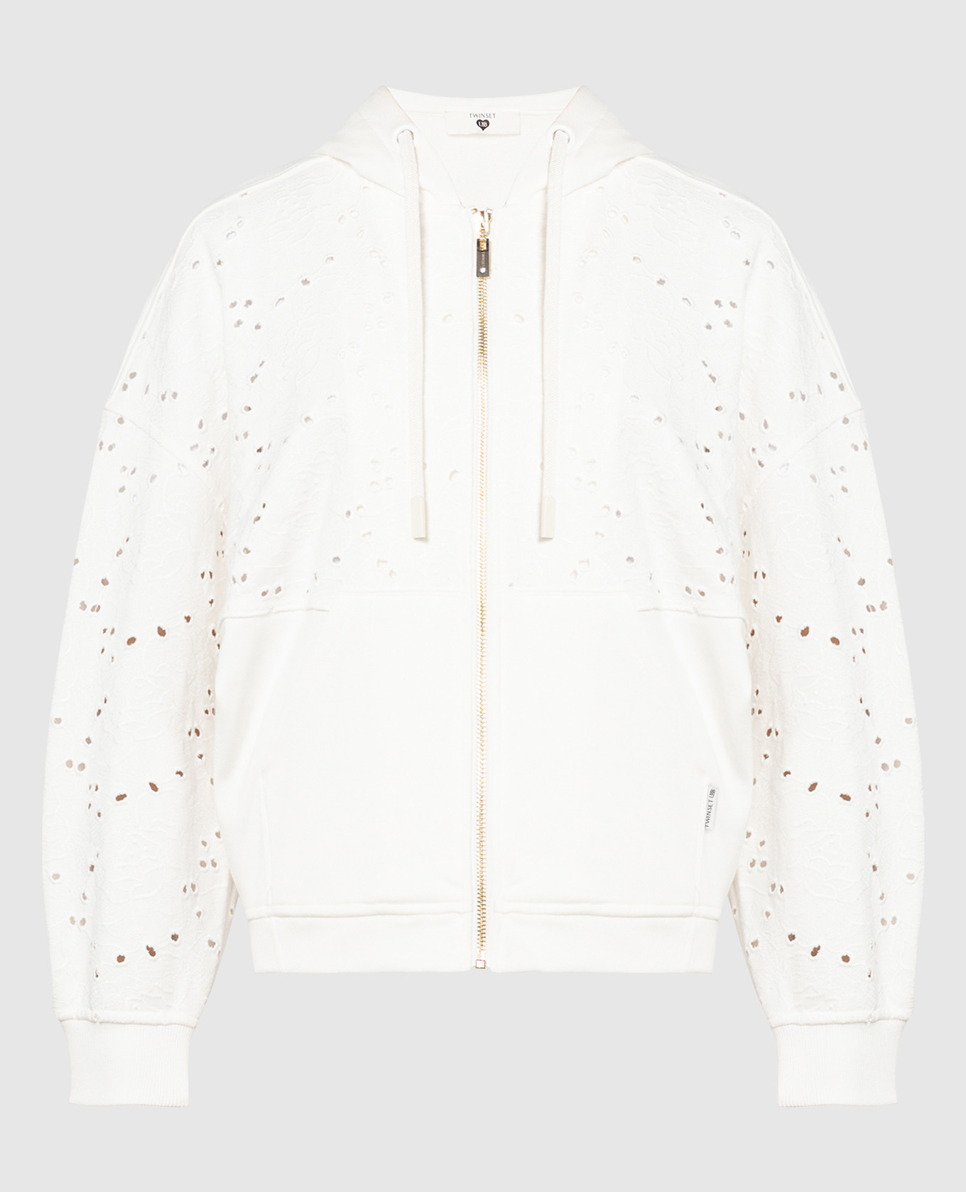 

White sports jacket with embroidery Twinset