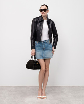 Tom Ford Blue denim skirt with logo GCD087DEX231