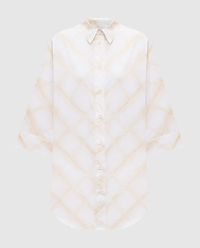 Peserico White printed shirt S0630308007