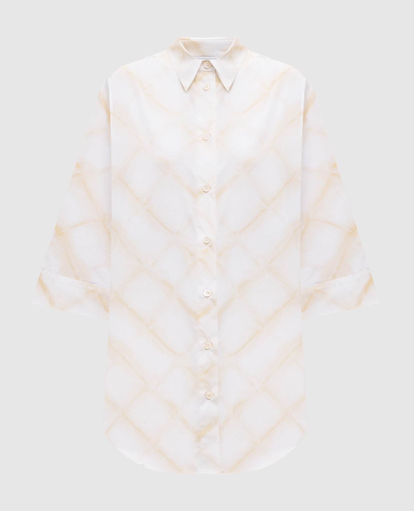 White printed shirt Peserico