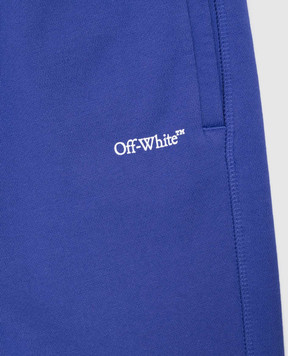 Off-White Kids' purple joggers with logo OGCH001S25FLE002