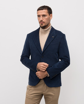 Officina 36 Blue corduroy jacket 132309538
