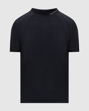 Alexander Wang Black T-shirt with reflective logo print 4CC1251533