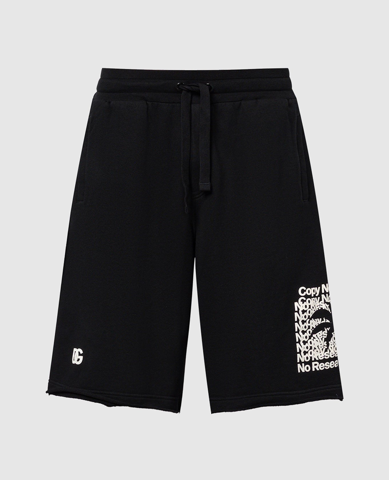 Black shorts with logo dolce&gabbana