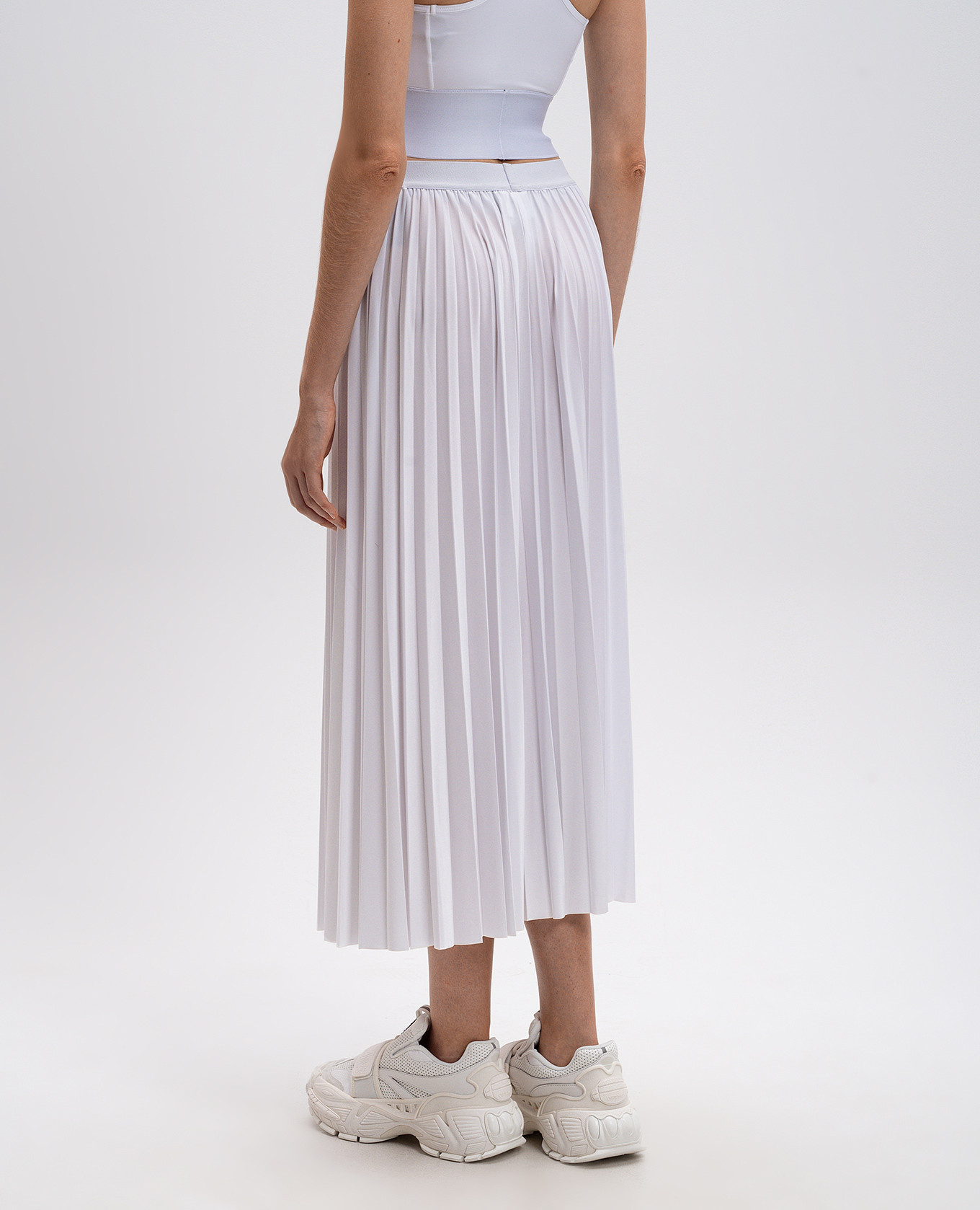 White logo pleated skirt Vetements 4