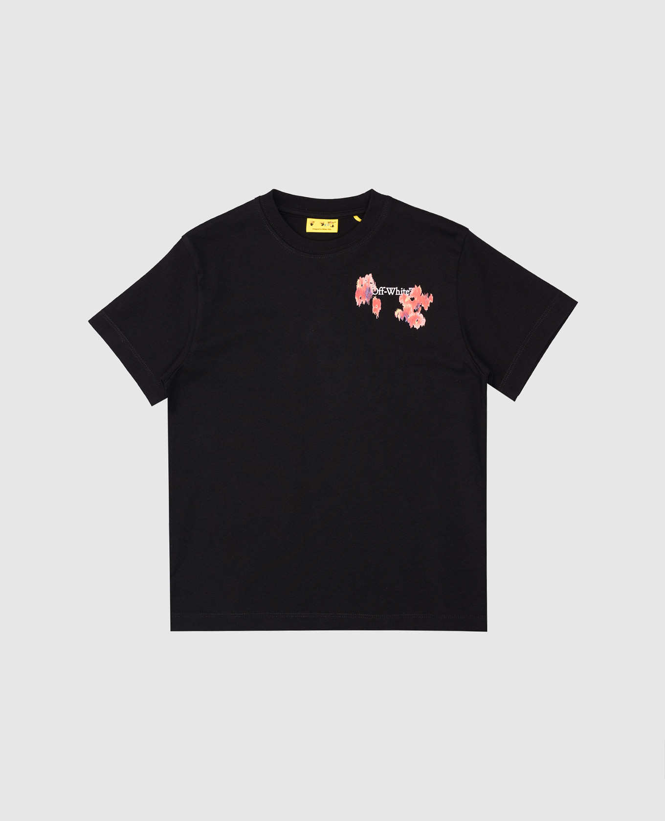 

Children's black T-shirt with logo print Off-White