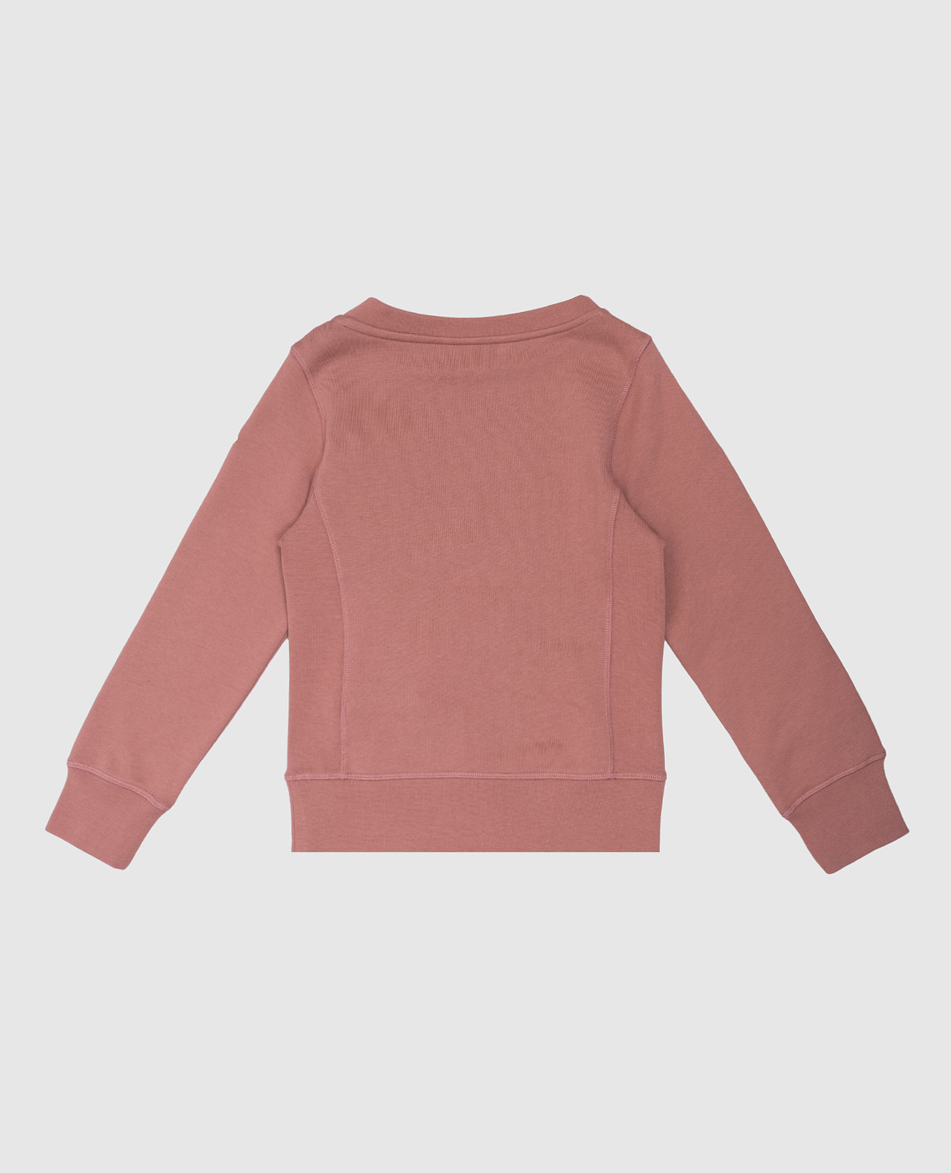 

Baby pink sweatshirt with crystal logo emblem Moncler ENFANT