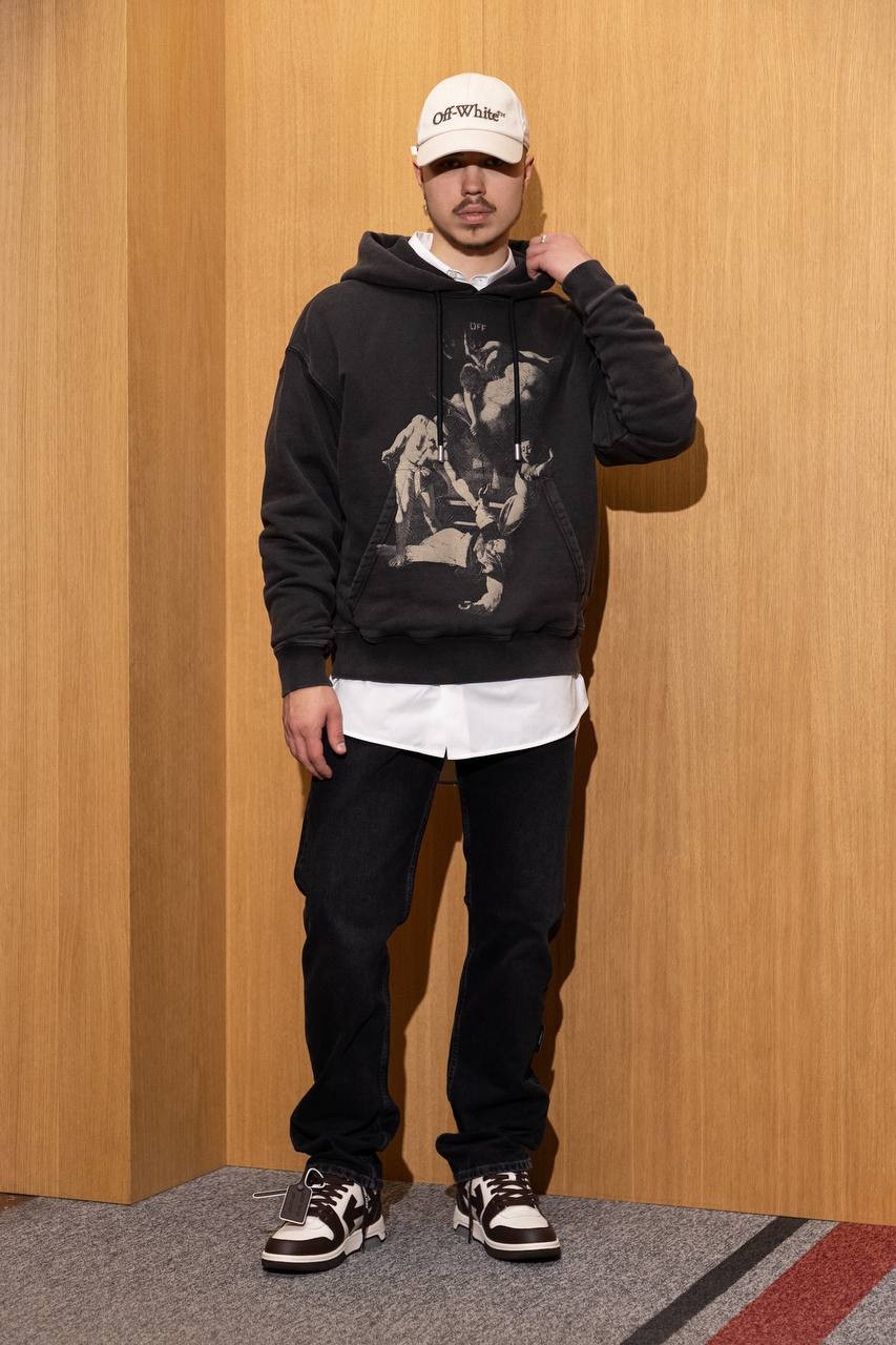 

Black jeans with a vintage effect Off-White