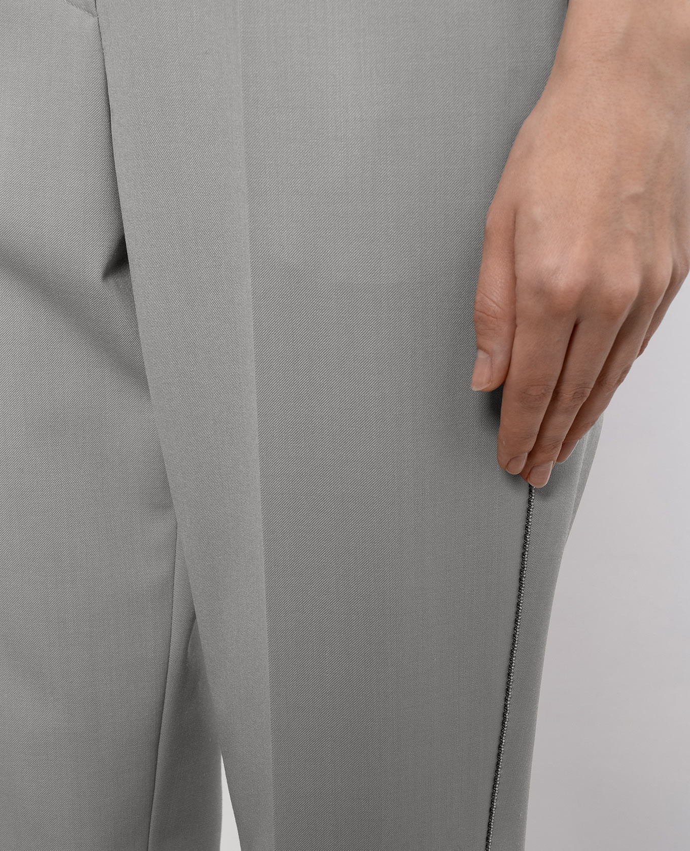 Wool pants with a monil chain Peserico 5