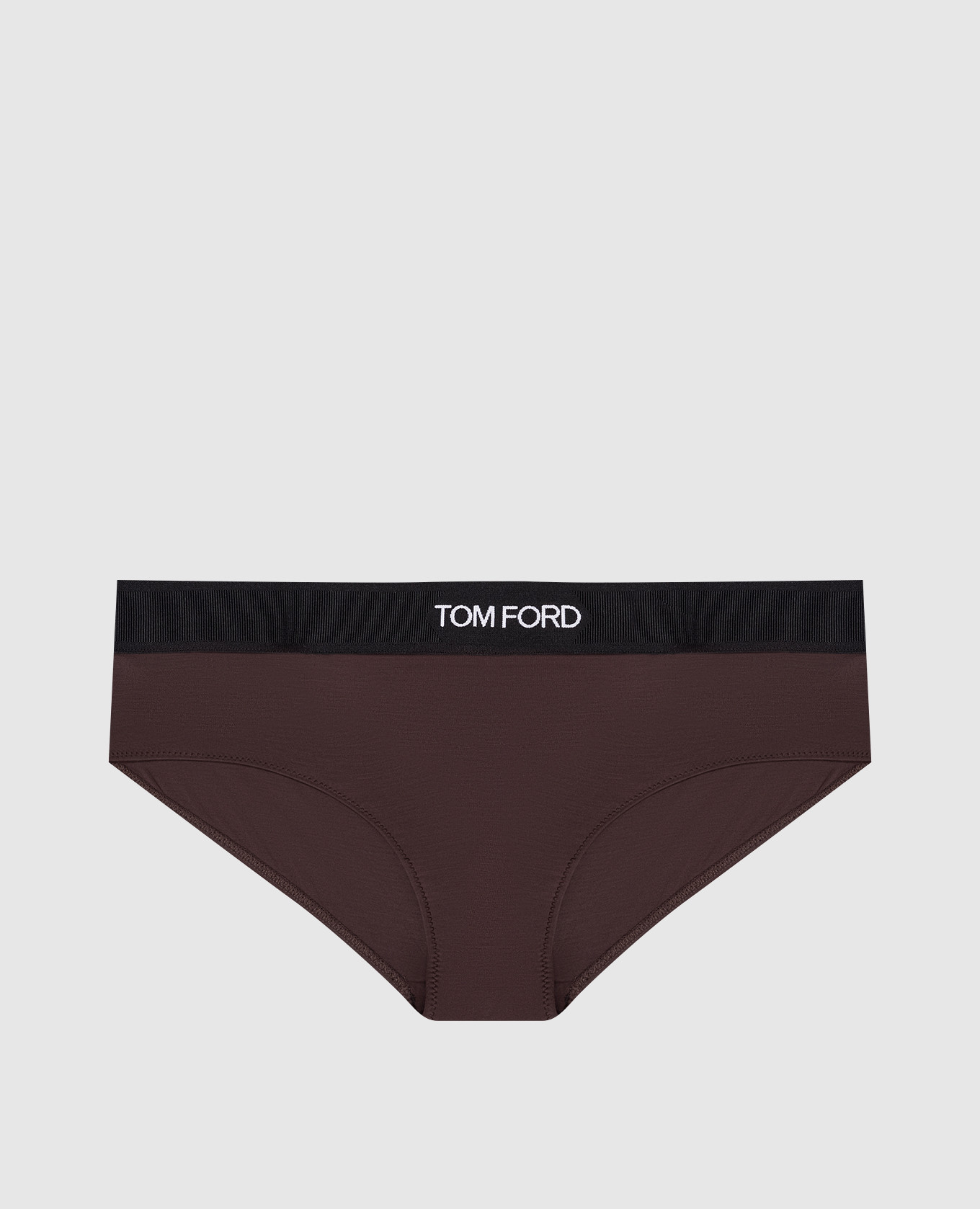 

Brown briefs with a logo pattern Tom Ford