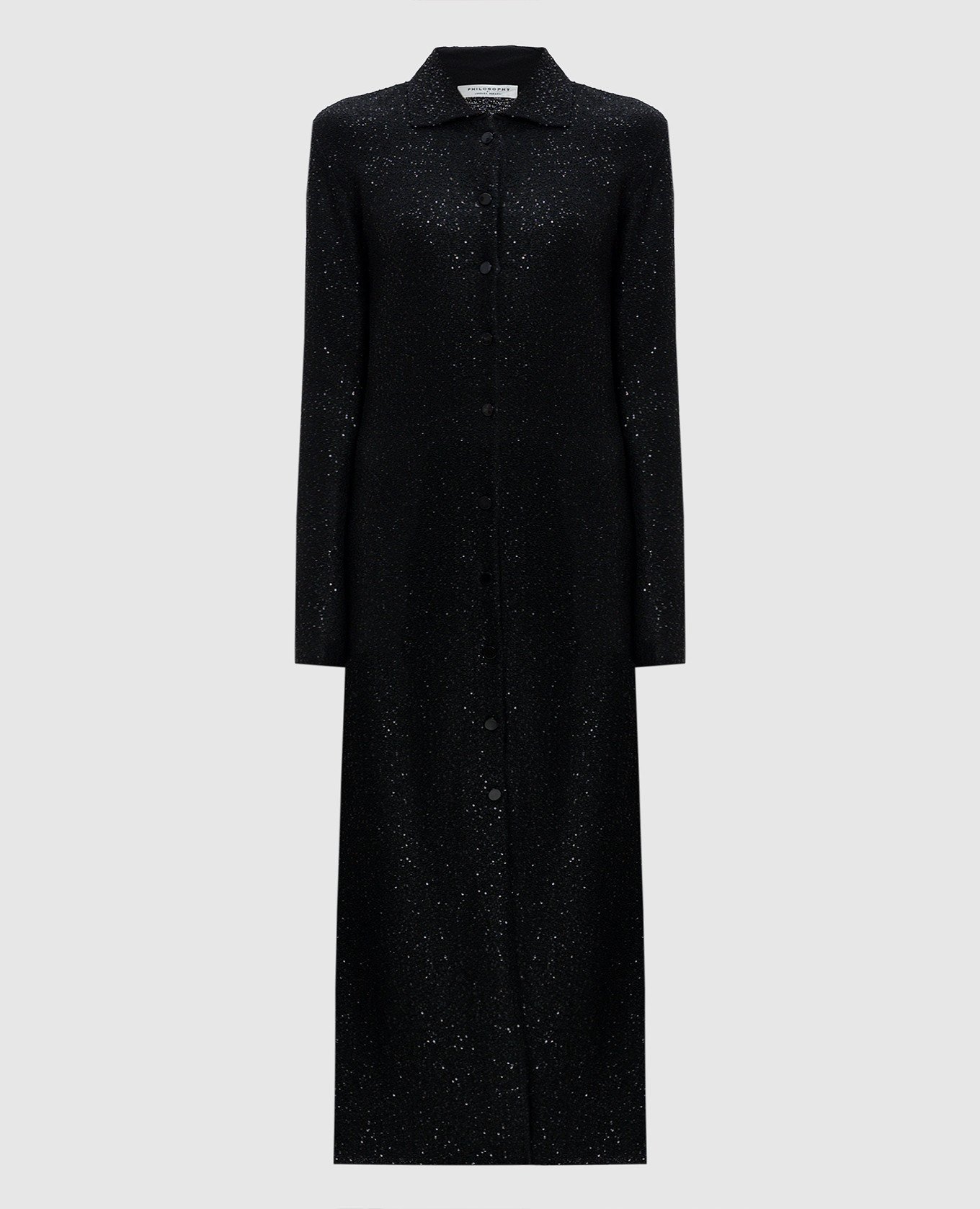 

Black shirt dress with sequins Philosophy di Lorenzo Serafini