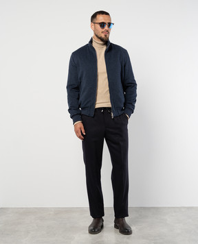 Enrico Mandelli Blue pants made of wool GYMP024442