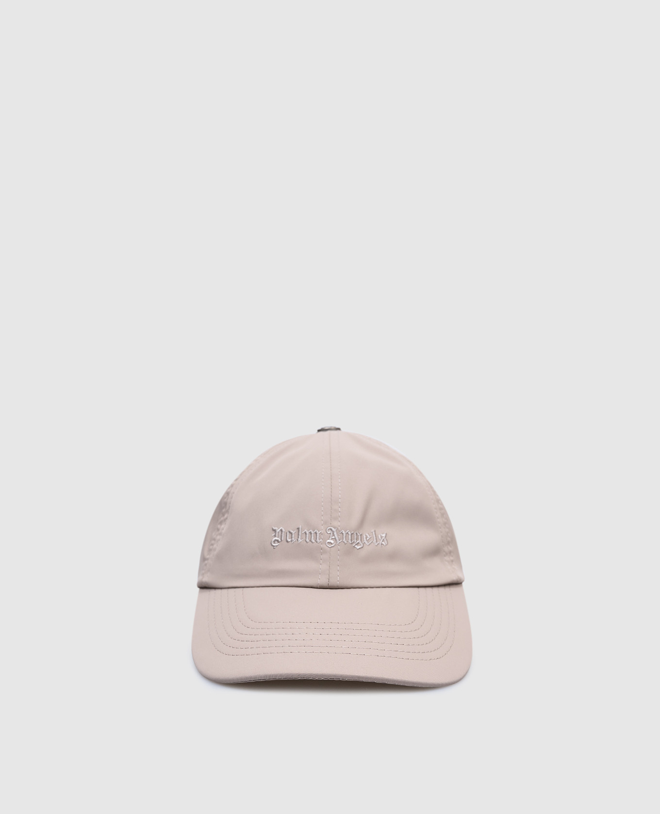 

Beige cap with logo embroidery Palm Angels