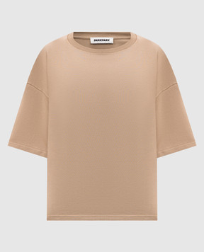 DARKPARK DOYLE beige t-shirt with drape WJE07JSW07