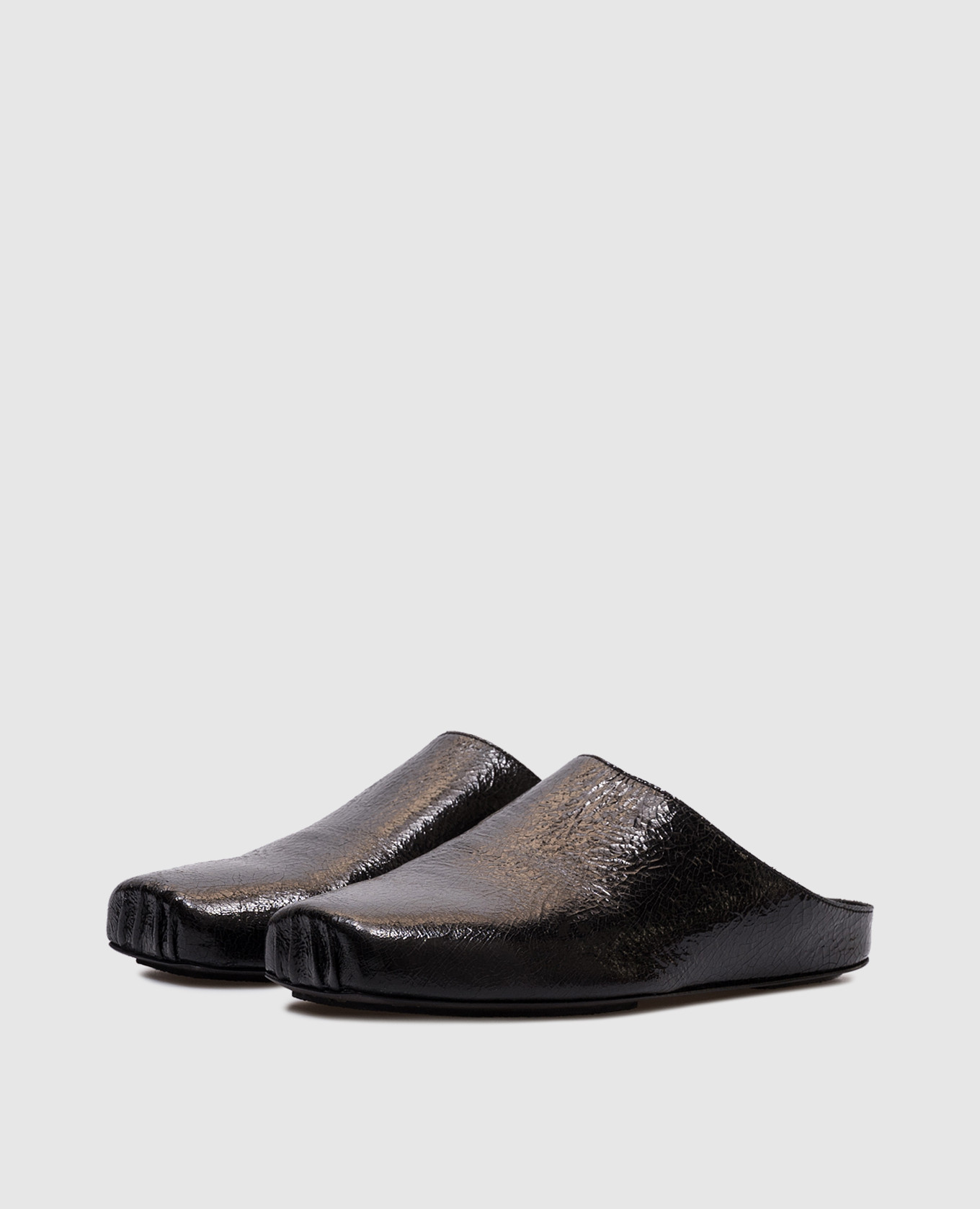 

Black patent leather mules UMA WANG