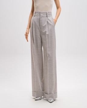 Philosophy di Lorenzo Serafini Gray pants with wool and linen A03070726