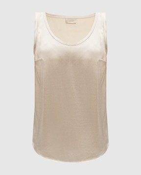 Brunello Cucinelli Beige silk top M0C59E0600