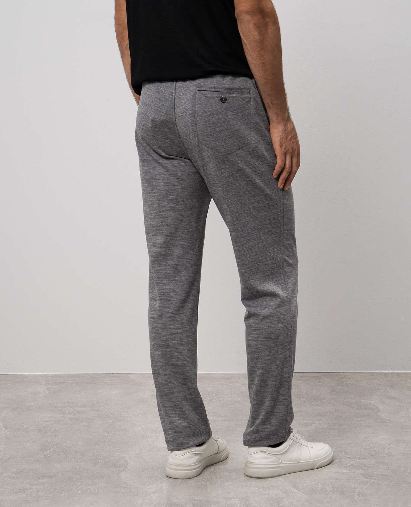 

Gray wool trousers with logo CAPOBIANCO, Grey