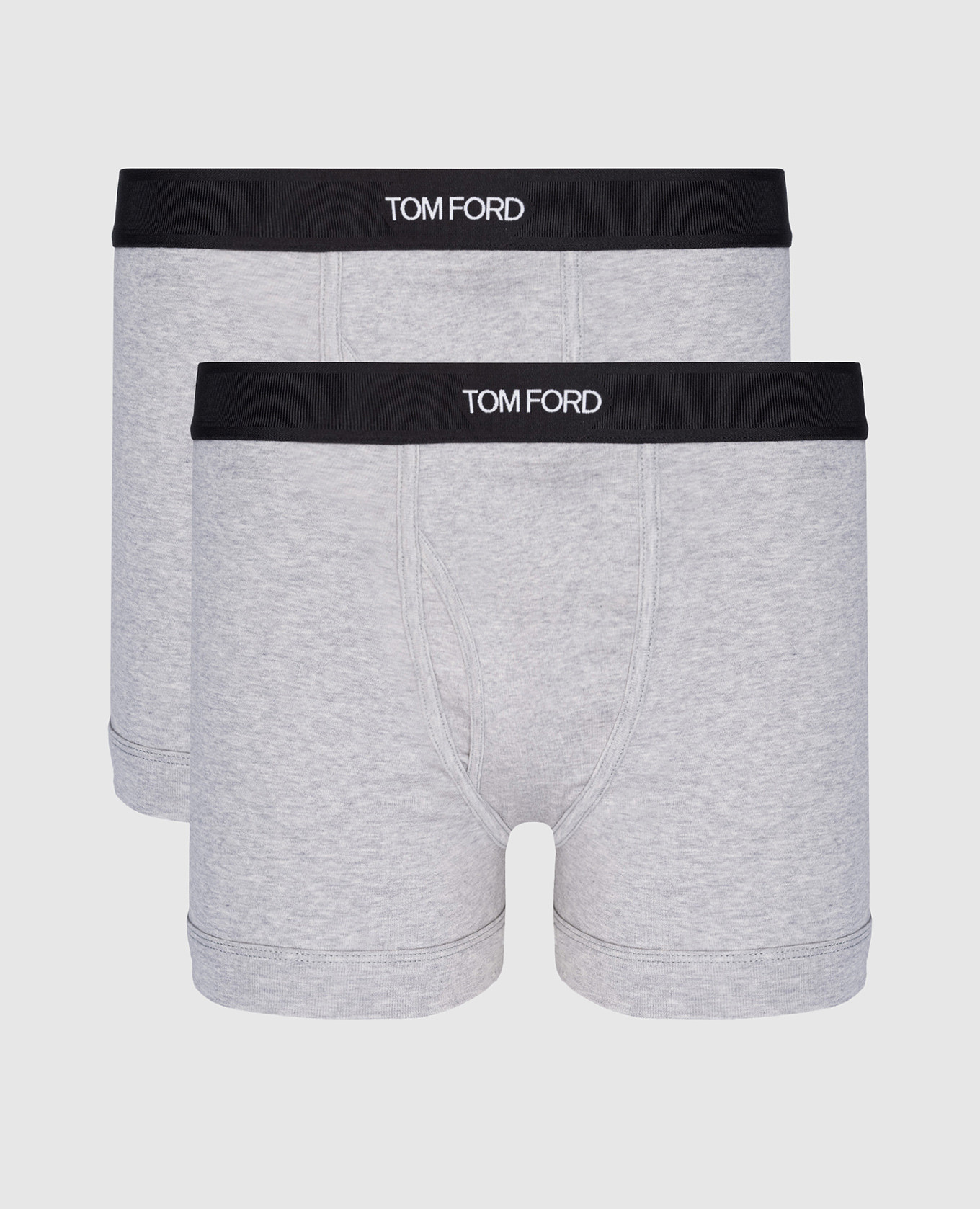 

Set of gray melange boxer briefs with logo Tom Ford, Grey