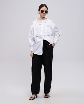 Rokh White shirt with logo R0CA294